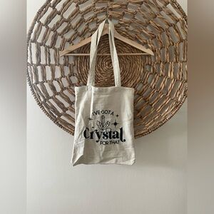 Crystal Beige Tote Bag